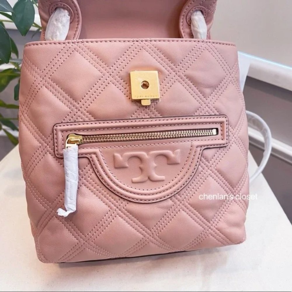 🌸NeW! Tory Burch Soft Fleming Mini Backpack - Picture 5 of 14